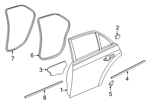 2017 Chrysler 300 Rear Door Diagram
