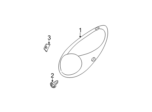 2003 Chrysler PT Cruiser Rear Lamps - Combination Lamps Diagram