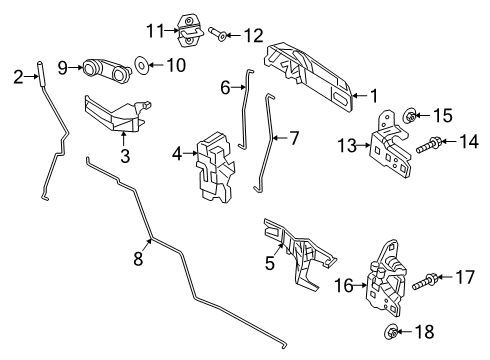 2022 Ram 3500 Lock & Hardware Diagram 1 - Thumbnail