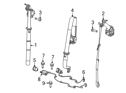 2019 Jeep Compass Seat Belt Diagram