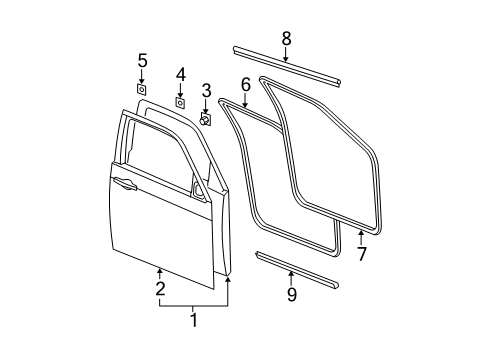 2010 Dodge Charger Front Door Diagram