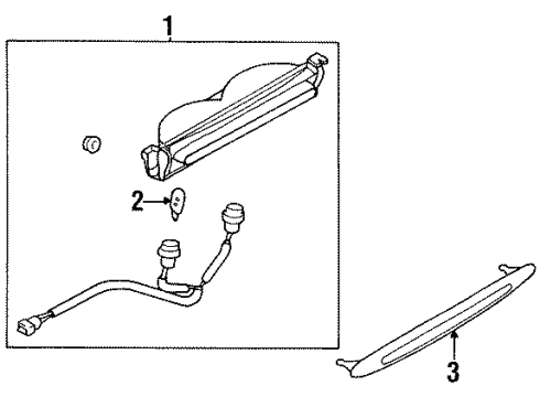 1995 Chrysler Sebring High Mount Lamps Diagram