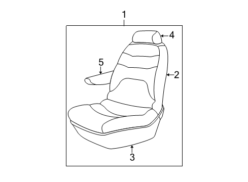 2002 Dodge Grand Caravan Front Seat Components Diagram 2 - Thumbnail