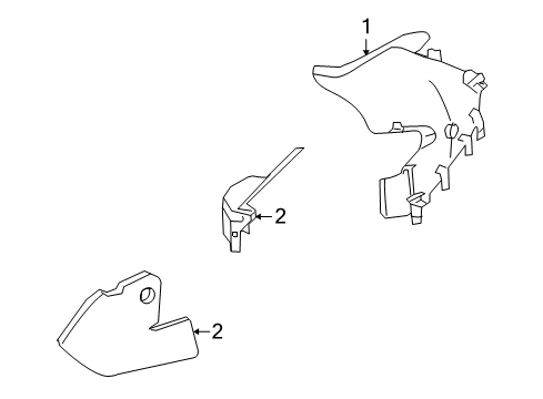 2004 Chrysler Crossfire Interior Trim - Quarter Panels Diagram