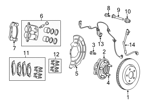 2009 Jeep Grand Cherokee Front Brakes Diagram