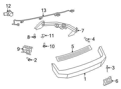 2009 Jeep Liberty Rear Bumper Diagram