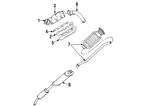 2000 Dodge Grand Caravan Exhaust Manifold Diagram 1 - Thumbnail