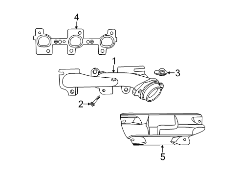 2007 Dodge Nitro Exhaust Manifold Diagram 1 - Thumbnail