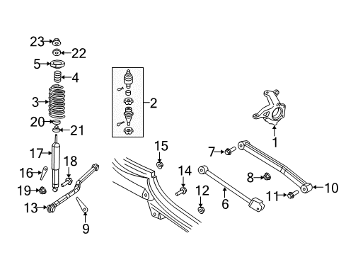 2017 Jeep Wrangler Front Suspension, Control Arm Diagram 1 - Thumbnail