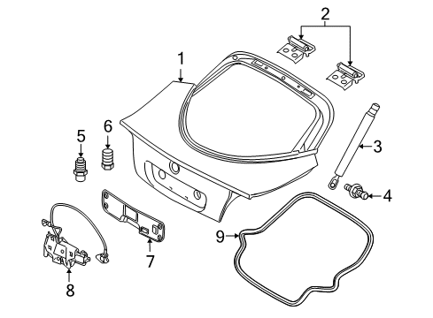 2006 Dodge Viper Gate & Hardware Diagram