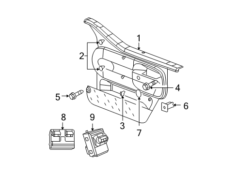 2015 Jeep Wrangler Front Door Diagram 3 - Thumbnail