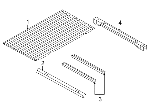 2010 Dodge Ram 2500 Pick Up Box - Floor Diagram 1 - Thumbnail
