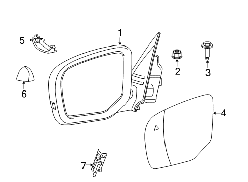 2020 Ram 2500 Mirrors Diagram