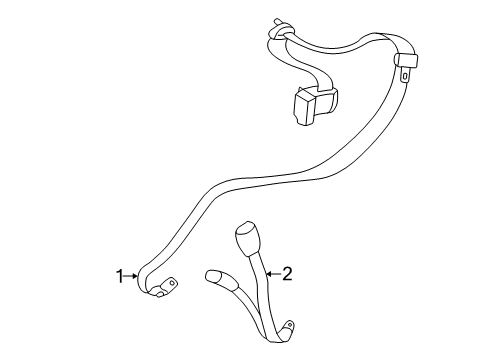 2000 Dodge Intrepid Rear Seat Belts Diagram