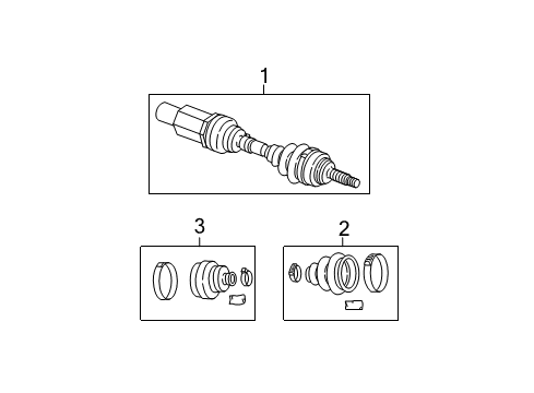2000 Chrysler Concorde Drive Axles - Front Diagram