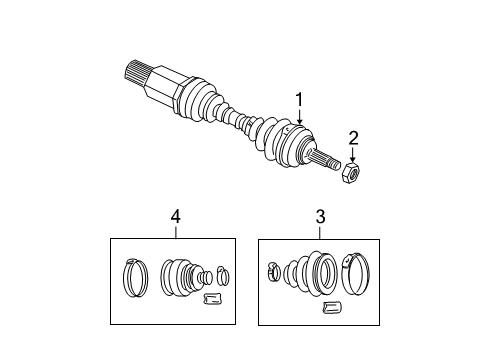2005 Chrysler PT Cruiser Drive Axles - Front Diagram 4 - Thumbnail