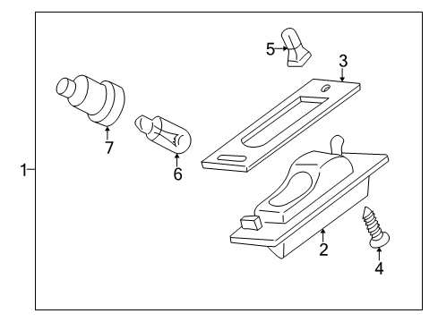 2002 Dodge Stratus License Lamps Diagram 1 - Thumbnail