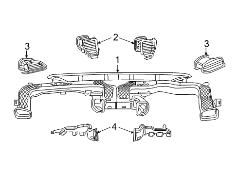 2020 Chrysler Voyager Ducts Diagram 1 - Thumbnail