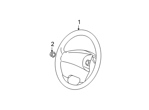2004 Jeep Grand Cherokee Steering Column & Wheel, Shroud, Switches & Levers Diagram 4 - Thumbnail