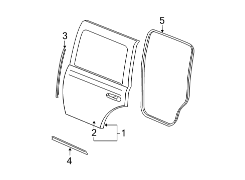 2005 Dodge Durango Rear Door Diagram