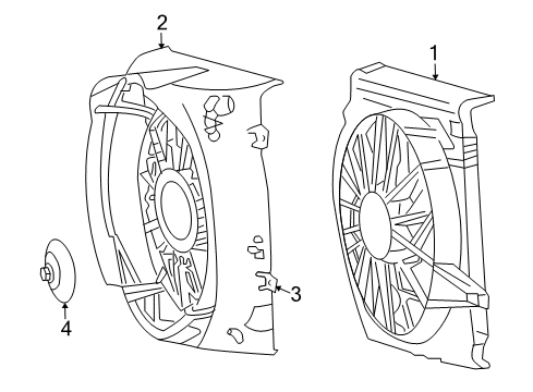 2002 Jeep Liberty Cooling System, Radiator, Water Pump, Cooling Fan Diagram 2 - Thumbnail