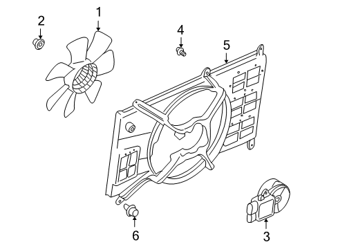 2004 Dodge Stratus Cooling System, Radiator, Water Pump, Cooling Fan Diagram 4 - Thumbnail