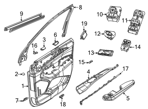 2024 Jeep Grand Cherokee L Mirrors Diagram