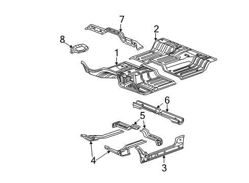 2005 Dodge Ram 1500 Cab - Floor Diagram 2 - Thumbnail