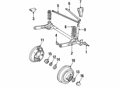 1986 Dodge 600 Rear Brakes Diagram