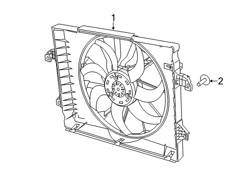 2024 Ram 1500 Cooling System, Radiator, Water Pump, Cooling Fan Diagram 1 - Thumbnail