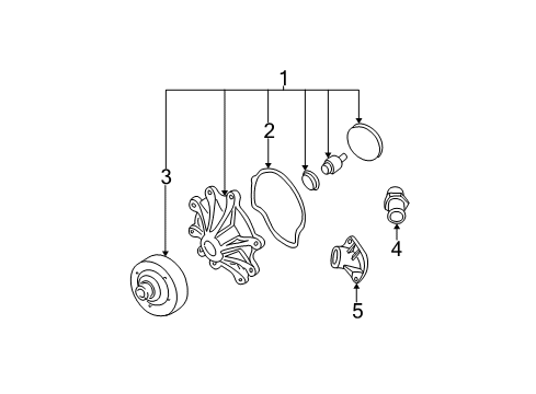1999 Jeep Grand Cherokee Water Pump Diagram 2 - Thumbnail