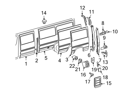2005 Dodge Sprinter 3500 Side Panel & Components Diagram 3 - Thumbnail