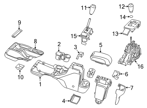 2016 Jeep Wrangler Console Diagram