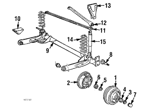 1985 Chrysler LeBaron Rear Brakes Diagram