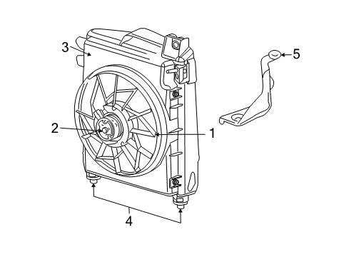 2006 Dodge Ram 1500 A/C Condenser Fan Diagram 2 - Thumbnail