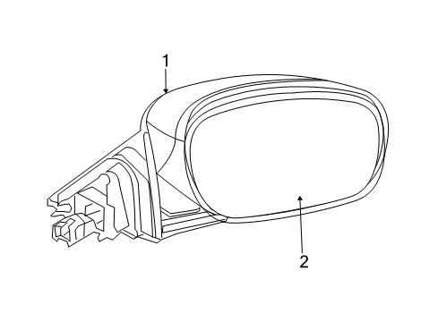 2010 Dodge Charger Outside Mirrors Diagram