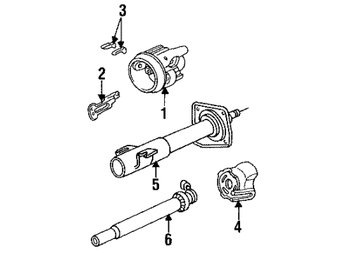 1988 Dodge Dakota Housing & Components Diagram