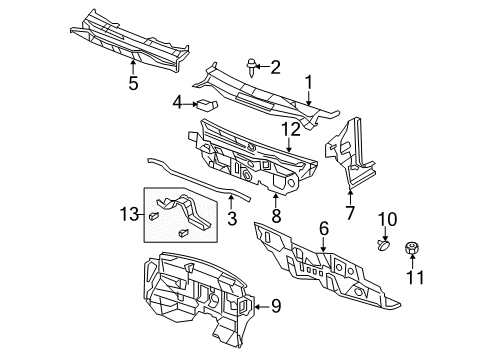 2017 Jeep Patriot Cowl Diagram