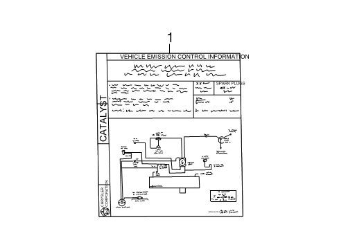 2002 Dodge Grand Caravan Information Labels Diagram