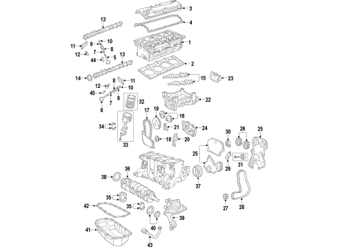 2001 Chrysler PT Cruiser Engine Parts & Mounts, Timing, Lubrication System Diagram 2 - Thumbnail
