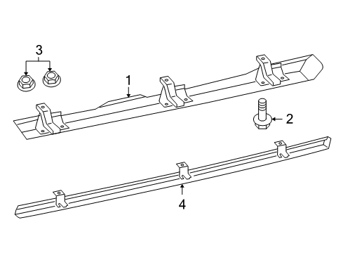 2016 Jeep Wrangler Exterior Trim - Pillars, Rocker & Floor Diagram 2 - Thumbnail