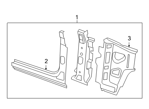 2009 Jeep Wrangler Hinge Pillar Diagram 1 - Thumbnail