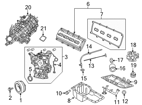 2011 Ram 1500 Engine Parts & Mounts, Timing, Lubrication System Diagram 6 - Thumbnail