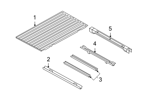 2011 Ram 1500 Pick Up Box - Floor Diagram 2 - Thumbnail