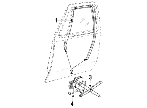 1987 Dodge D350 Door & Components, Electrical Diagram 1 - Thumbnail