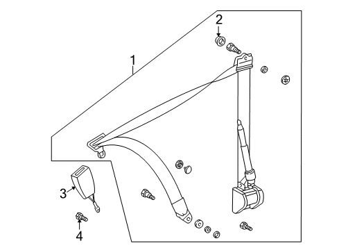 2004 Chrysler Crossfire Front Seat Belts Diagram