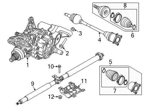 2019 Jeep Renegade Axle & Differential - Rear Diagram