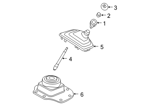 2005 Dodge Ram 1500 Gear Shift Control Diagram 1 - Thumbnail
