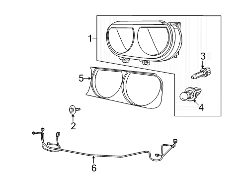 2016 Dodge Challenger Bulbs Diagram 2 - Thumbnail