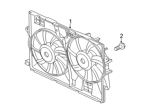 2014 Jeep Cherokee Cooling System, Radiator, Water Pump, Cooling Fan Diagram 2 - Thumbnail